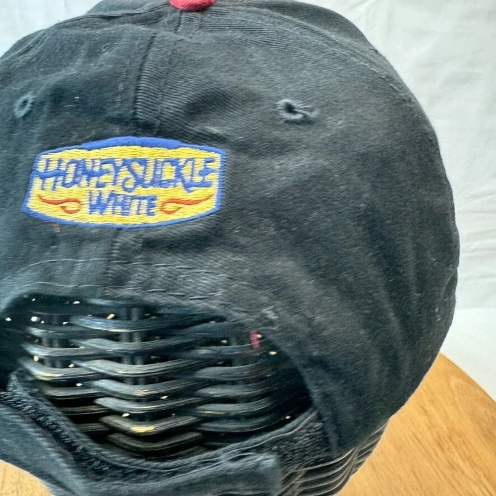 Vtg‎ Pittsburgh Pirates Hat Cap Strapback Black Red Adjustable Promotional Night